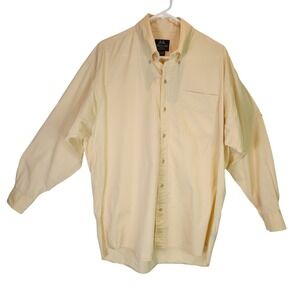 Willis & Geiger Yellow Button Down Shirt Cotton Outdoor Heritage 16.5 33